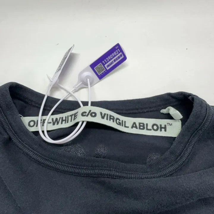 Off-White OFF-WHITE Casual Solid Color Short Sleeve T-Shirt 0079 Size US S / EU 44-46 / 1 - 5 Thumbnail