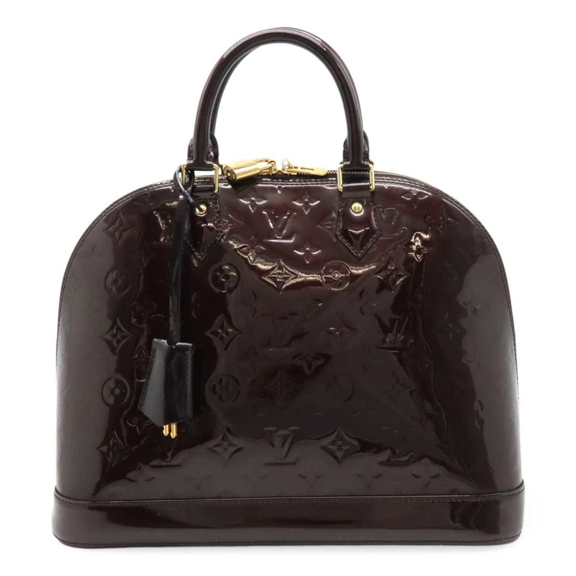 Louis Vuitton Louis Vuitton Monogram Vernis Alma MM Handbag Amarante M91678 Size ONE SIZE - 2 Thumbnail