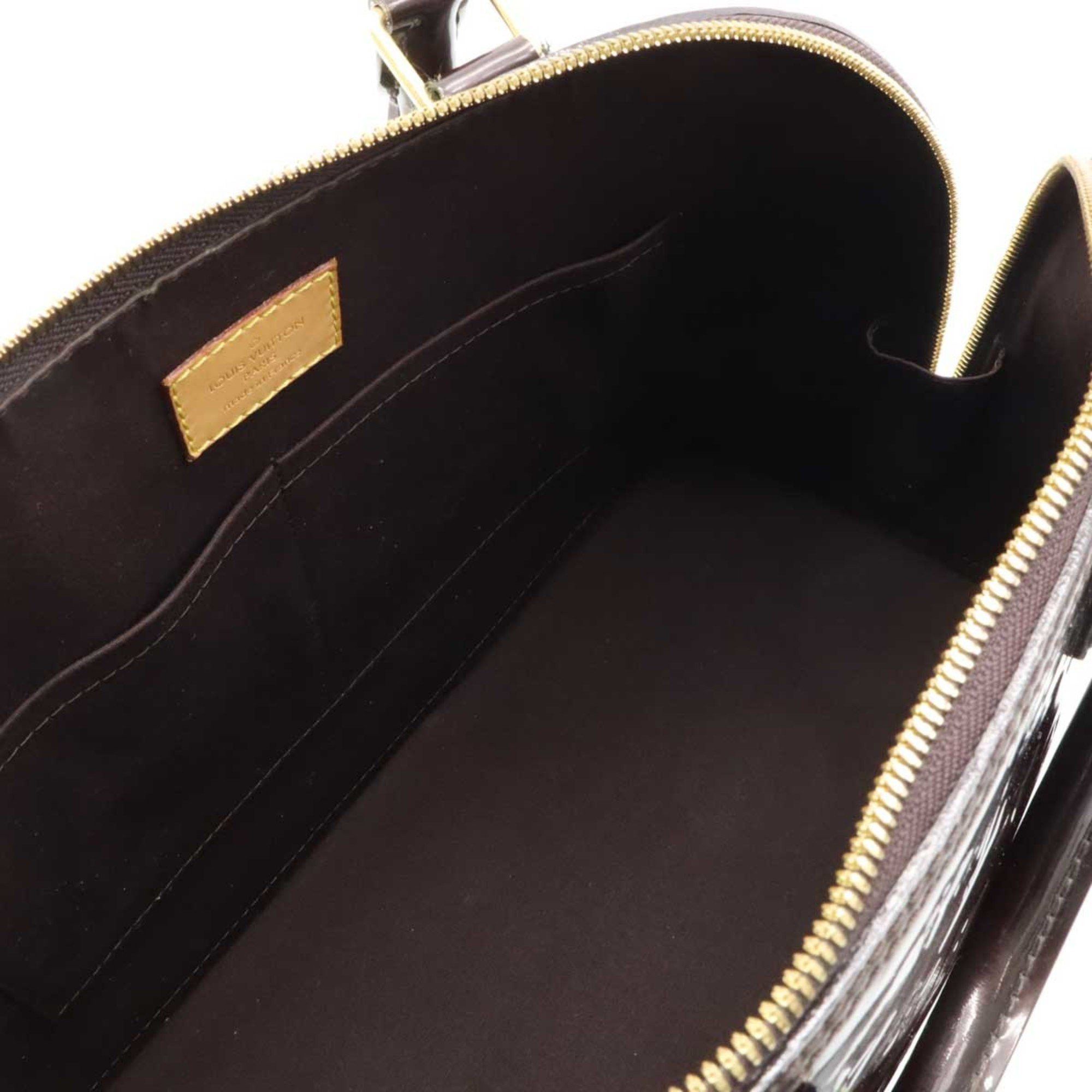 Louis Vuitton Louis Vuitton Monogram Vernis Alma MM Handbag Amarante M91678 Size ONE SIZE - 7 Thumbnail