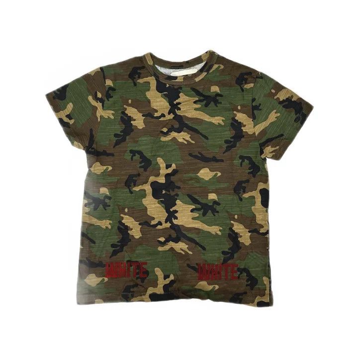 Off-White OFF-WHITE Camouflage Red Velvet Short Sleeve Tee 0079 Size US XS / EU 42 / 0 - 2 Thumbnail