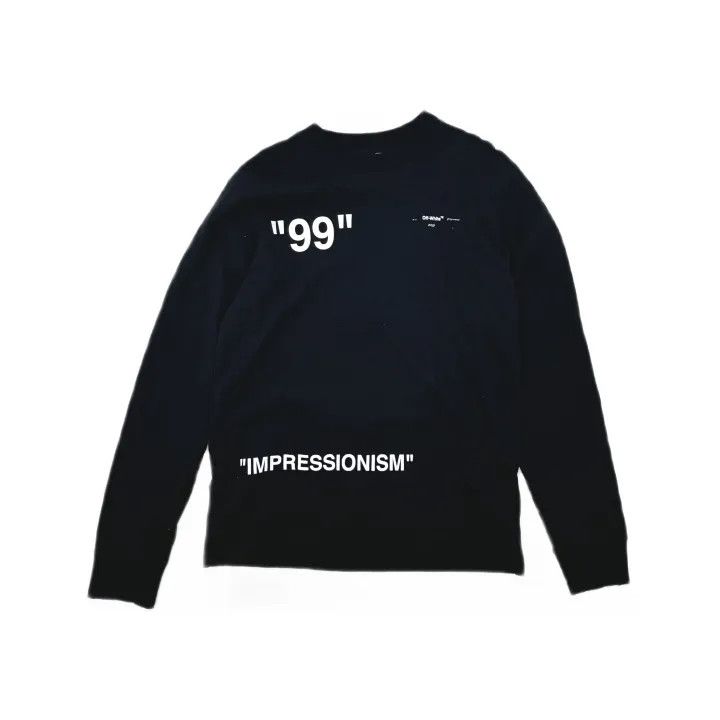 Off-White Off-White Black Graphic Long Sleeve T-Shirt 0079 Size US L / EU 52-54 / 3 - 2 Thumbnail