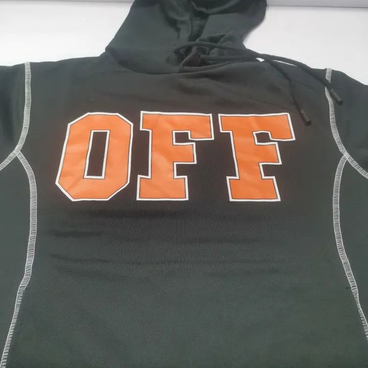 Off-White Off-White Letter Print Black Hoodie 0079 Size US M / EU 48-50 / 2 - 7 Thumbnail
