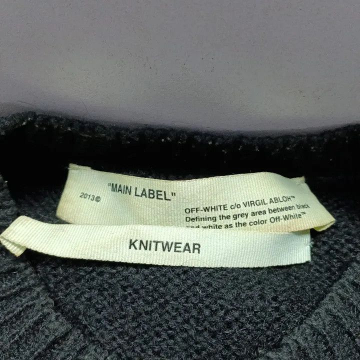Off-White Off-White Knitted Printed Dress in Black 0079 Size US M / EU 48-50 / 2 - 4 Thumbnail