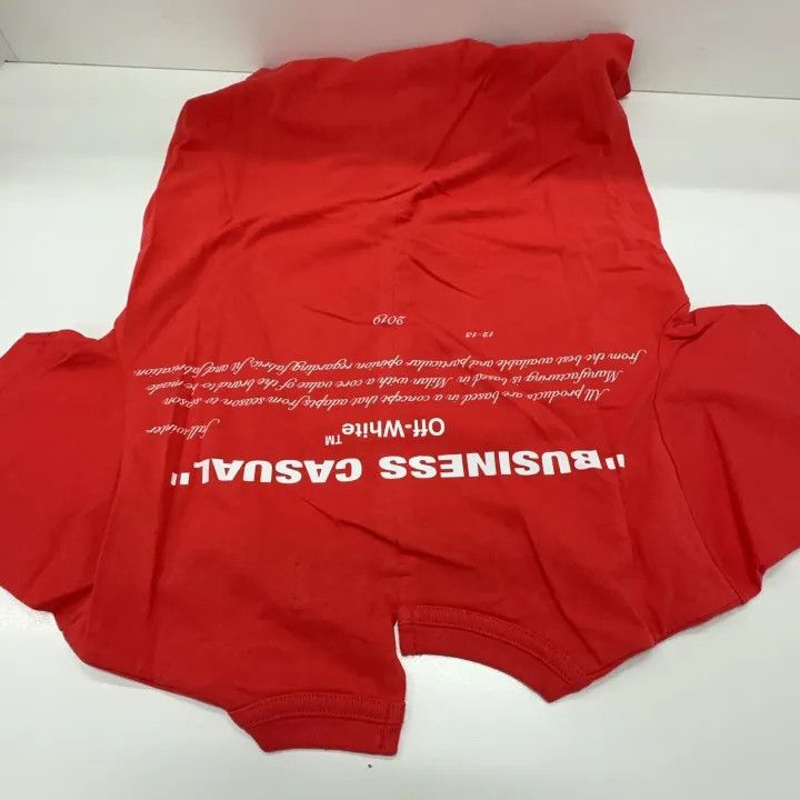 Off-White Off-White Red Portrait Print Short Sleeve T-Shirt 0079 Size US XXS / EU 40 - 4 Thumbnail