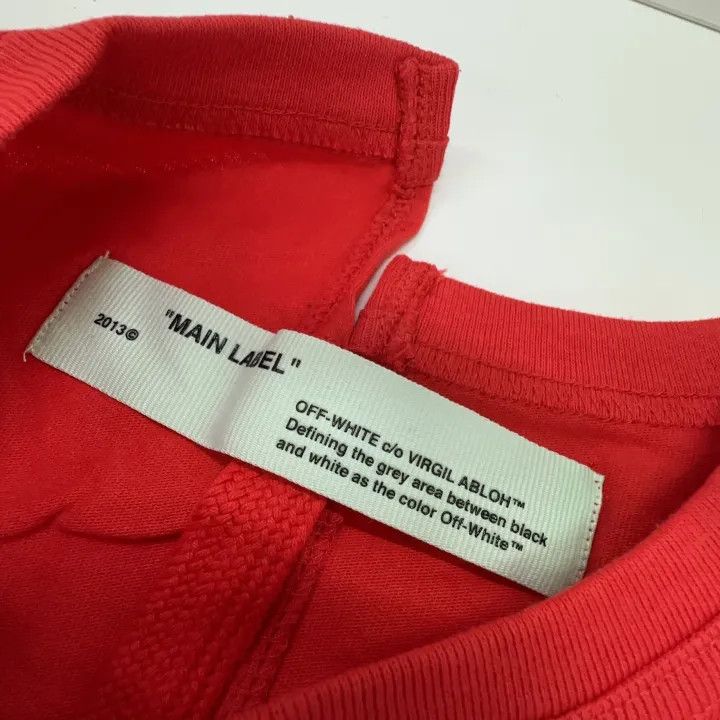 Off-White Off-White Red Portrait Print Short Sleeve T-Shirt 0079 Size US XXS / EU 40 - 3 Thumbnail