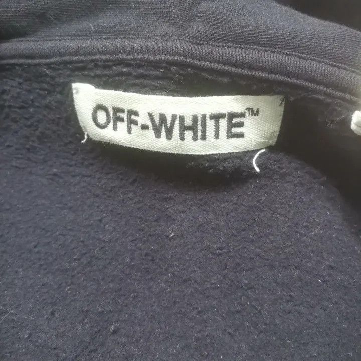 Off-White Off-White Black Hooded Sweatshirt with Patches 0079 Size US XXS / EU 40 - 4 Thumbnail