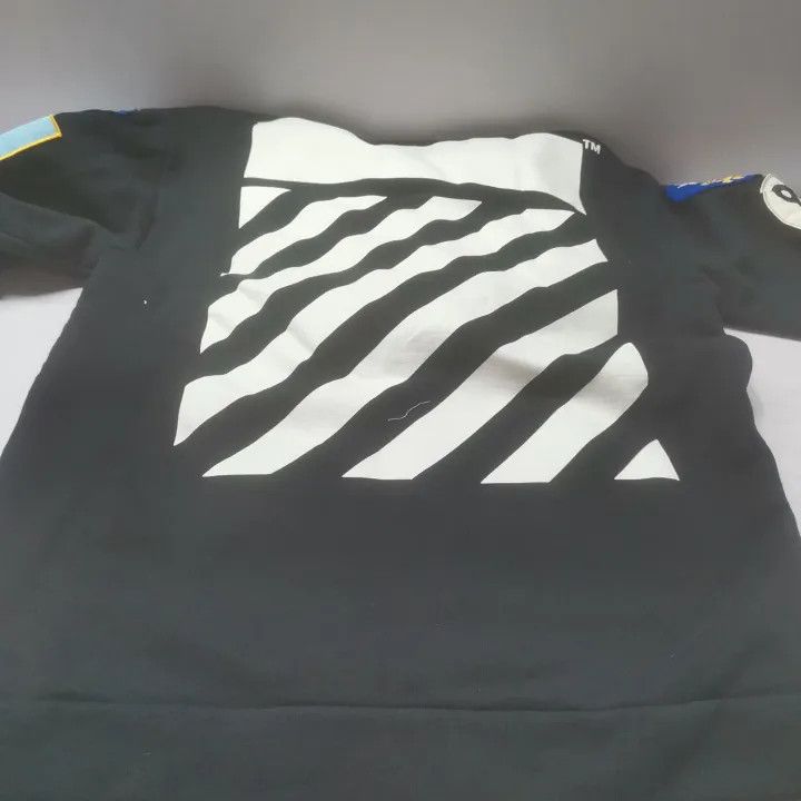Off-White Off-White Black Hooded Sweatshirt with Patches 0079 Size US XXS / EU 40 - 14 Thumbnail