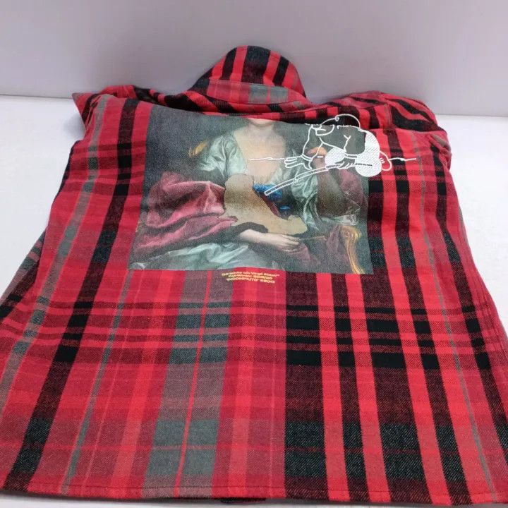 Off-White OFF-WHITE Mariana De Silva Red Plaid Shirt 0079 Size US XL / EU 56 / 4 - 11 Thumbnail