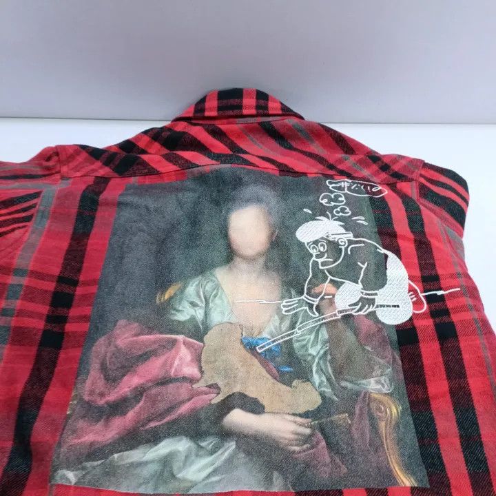 Off-White OFF-WHITE Mariana De Silva Red Plaid Shirt 0079 Size US XL / EU 56 / 4 - 6 Thumbnail