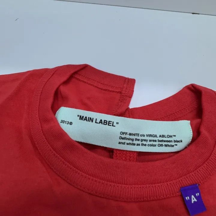 Off-White Off-White Red Portrait Print Short Sleeve T-Shirt 0079 Size US XXS / EU 40 - 2 Thumbnail