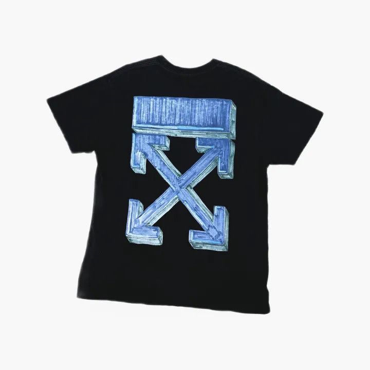 Off-White Off-White Black Graphic Arrow Short Sleeve T-Shirt 0079 Size US XXS / EU 40 - 3 Thumbnail