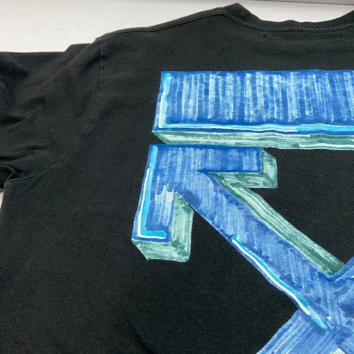 Off-White Off-White Black Graphic Arrow Short Sleeve T-Shirt 0079 Size US XXS / EU 40 - 18 Thumbnail