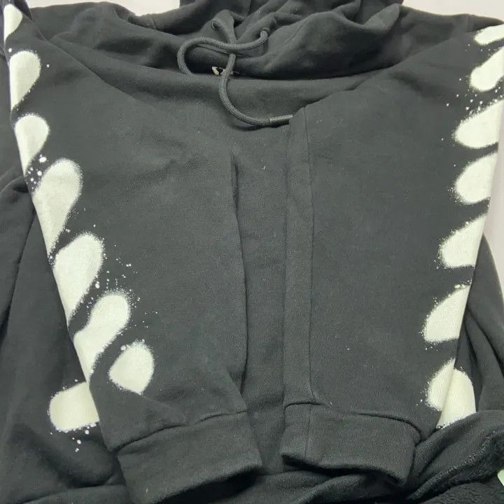 Off-White Off-White Splash Paint Graphic Hoodie 0079 Size US XXS / EU 40 - 8 Thumbnail