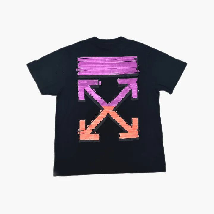 Off-White Off-White SS21 Black Shirt with Colorful Print 0079 Size US S / EU 44-46 / 1 - 3 Thumbnail