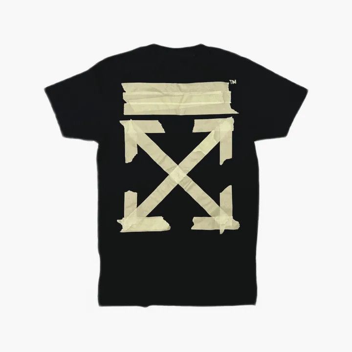Off-White Off-White Gold Arrow Tape Short Sleeve T-Shirt 0079 Size US XXS / EU 40 - 3 Thumbnail
