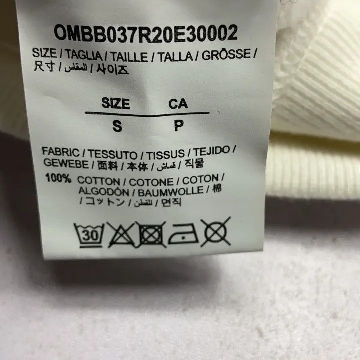 Off-White OFF-WHITE White Relaxed Fit Hoodie with Arrow Print 0079 Size US S / EU 44-46 / 1 - 4 Thumbnail