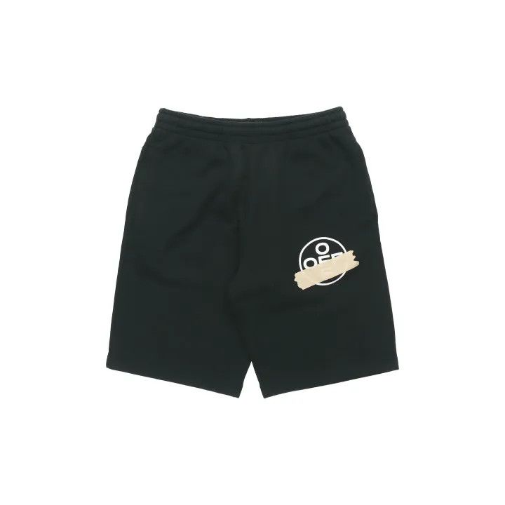 Off-White OFF-WHITE Black Cotton Logo Shorts for Men 0079 Size US 26 / EU 42 - 2 Thumbnail