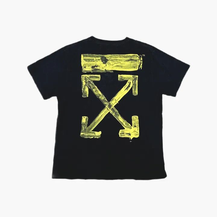 Off-White Off-White Black Paint Splash Arrow T-Shirt 0079 Size US XS / EU 42 / 0 - 3 Thumbnail