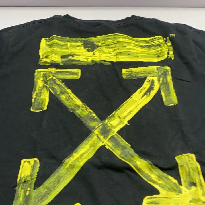 Off-White Off-White Black Paint Splash Arrow T-Shirt 0079 Size US XS / EU 42 / 0 - 6 Thumbnail