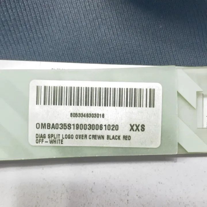 Off-White OFF-WHITE SS19 Black Diagonal Print Crewneck Sweatshirt 0079 Size US XXS / EU 40 - 6 Thumbnail