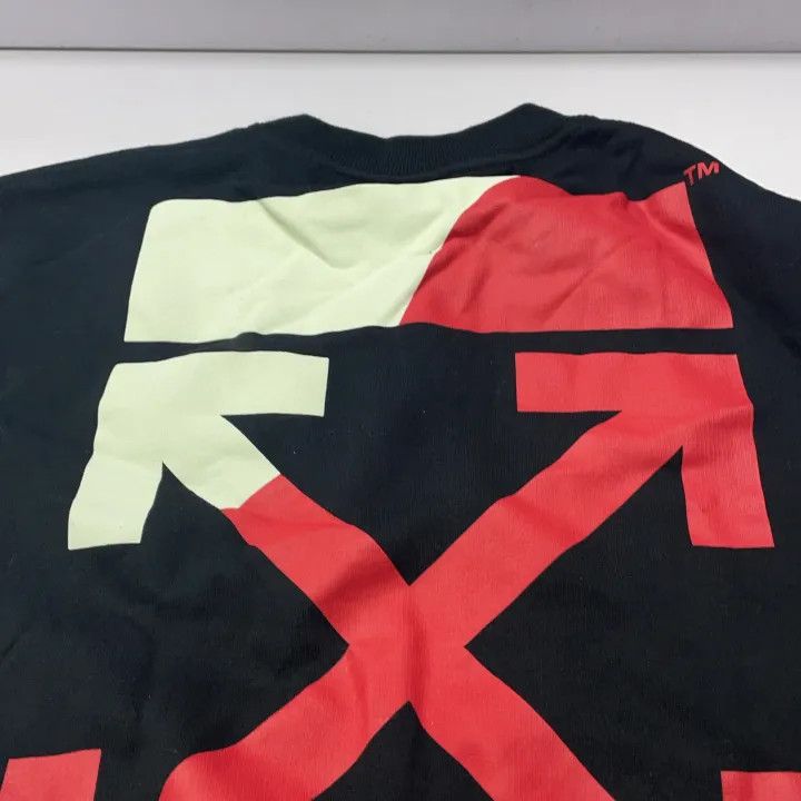 Off-White OFF-WHITE SS19 Black Diagonal Print Crewneck Sweatshirt 0079 Size US XXS / EU 40 - 7 Thumbnail