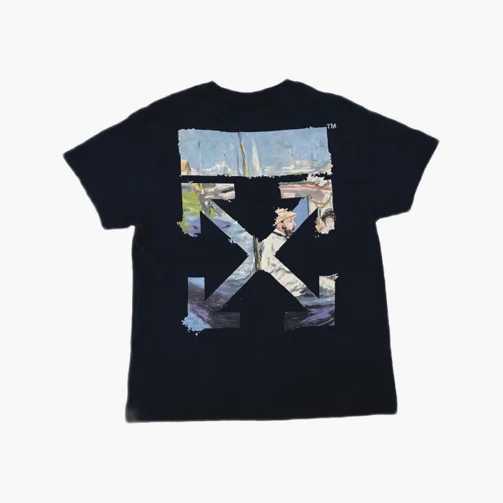 Off-White Off-White Black Graphic Cotton T-Shirt 0079 Size US XXS / EU 40 - 3 Thumbnail