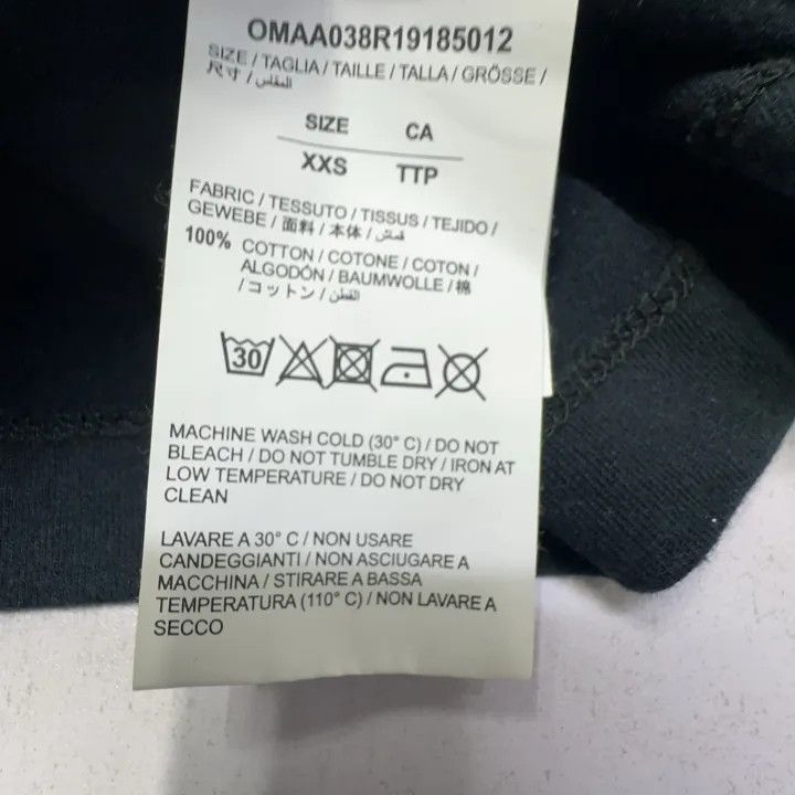 Off-White Off-White Black Graphic Cotton T-Shirt 0079 Size US XXS / EU 40 - 4 Thumbnail