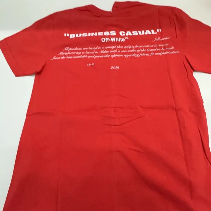 Off-White OFF-WHITE Portrait Print Irregular Short Sleeve T-Shirt 0079 Size US XXS / EU 40 - 4 Thumbnail