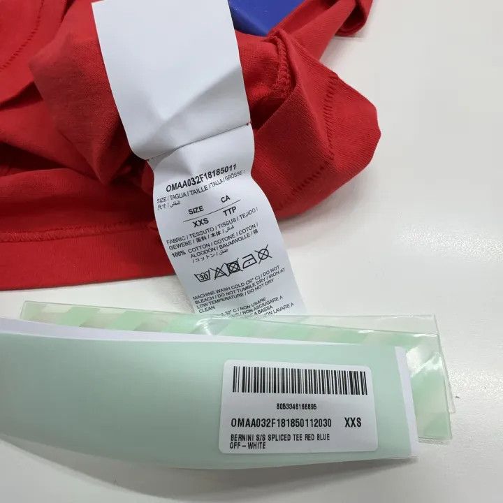 Off-White OFF-WHITE Portrait Print Irregular Short Sleeve T-Shirt 0079 Size US XXS / EU 40 - 3 Thumbnail