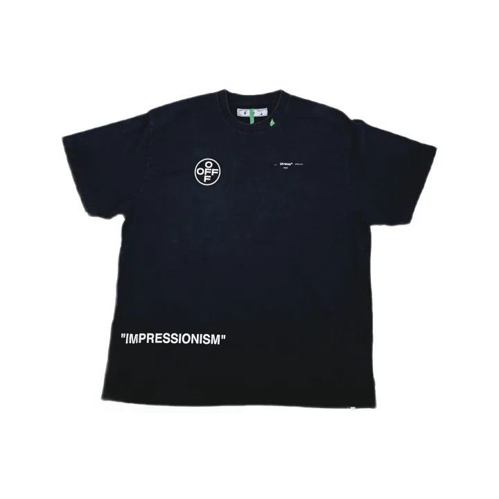 Off-White Off-White Black Loose Short Sleeve T-Shirt 0079 Size US L / EU 52-54 / 3 - 2 Thumbnail