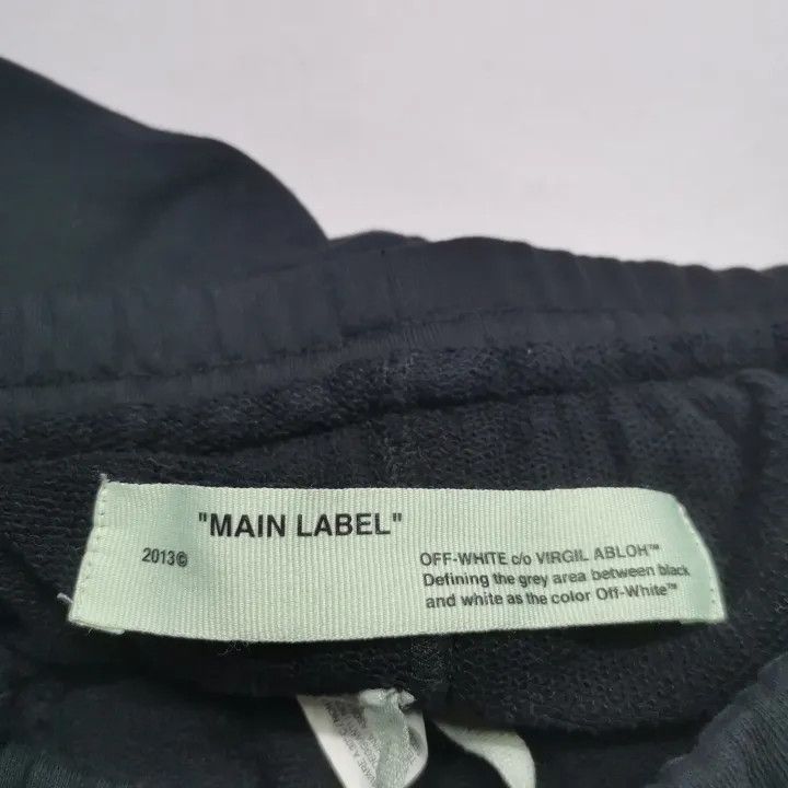 Off-White Off-White Black Logo Casual Pants 0079 Size US 27 - 6 Thumbnail