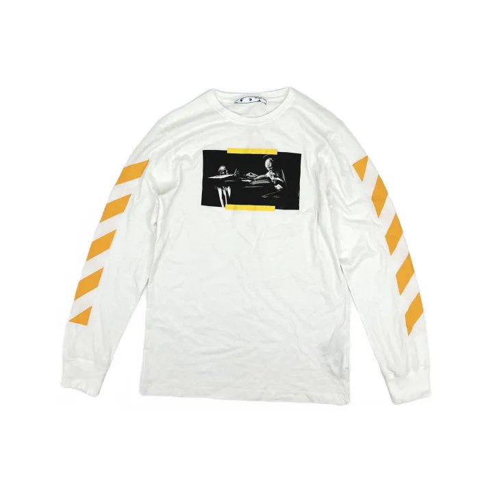 Off-White Off-White Caravaggio Long Sleeve T-Shirt 0079 Size US M / EU 48-50 / 2 - 2 Thumbnail