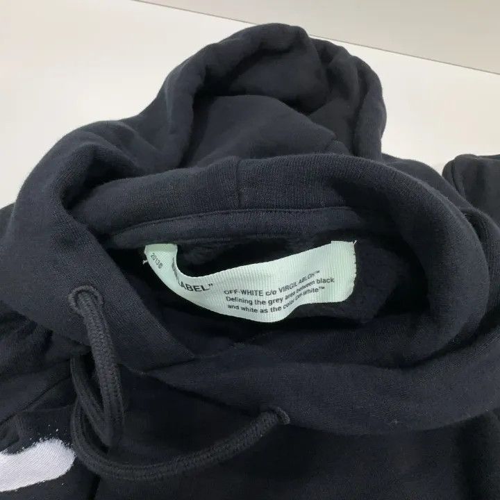 Off-White OFF-WHITE Graffiti Print Black Hoodie 0079 Size US XS / EU 42 / 0 - 4 Thumbnail