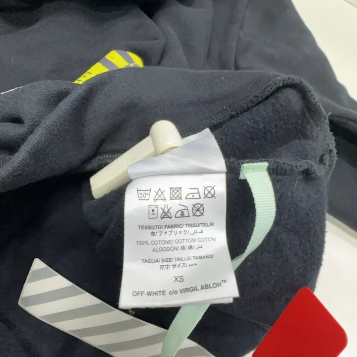 Off-White OFF-WHITE Graffiti Print Black Hoodie 0079 Size US XS / EU 42 / 0 - 6 Thumbnail