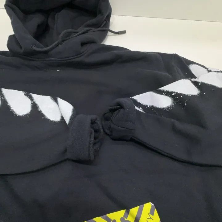 Off-White OFF-WHITE Graffiti Print Black Hoodie 0079 Size US XS / EU 42 / 0 - 8 Thumbnail