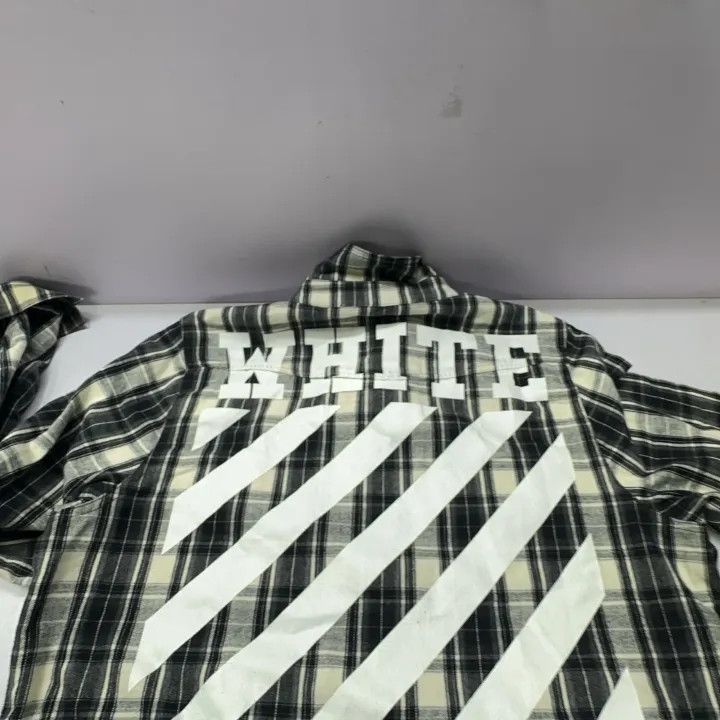 Off-White Off-White Plaid Oversized Long Sleeve Shirt 0079 Size US M / EU 48-50 / 2 - 10 Thumbnail