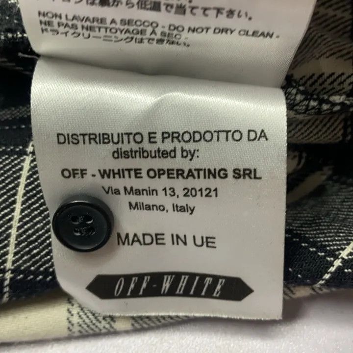 Off-White Off-White Plaid Oversized Long Sleeve Shirt 0079 Size US M / EU 48-50 / 2 - 3 Thumbnail