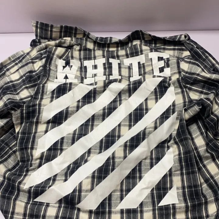Off-White Off-White Plaid Oversized Long Sleeve Shirt 0079 Size US M / EU 48-50 / 2 - 4 Thumbnail