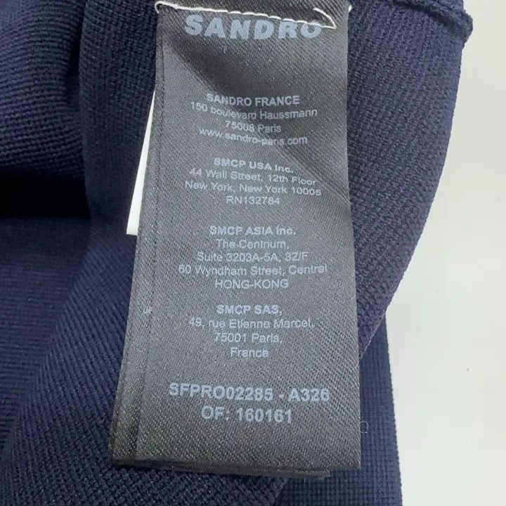 Sandro Sandro Black Short Sleeve Dress 0079 Size XS / US 0-2 / IT 36-38 - 6 Thumbnail