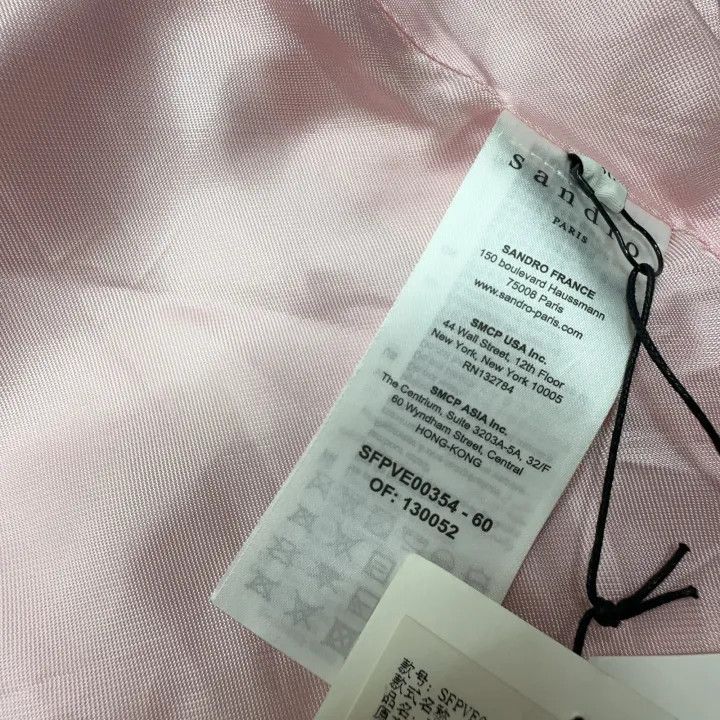 Sandro Sandro Pink Stylish Loose Classic Blazer 0079 Size S / US 4 / IT 40 - 6 Thumbnail