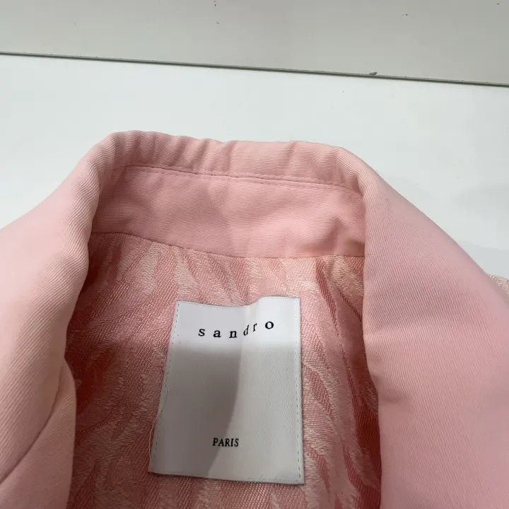 Sandro Sandro Pink Stylish Loose Classic Blazer 0079 Size S / US 4 / IT 40 - 4 Thumbnail