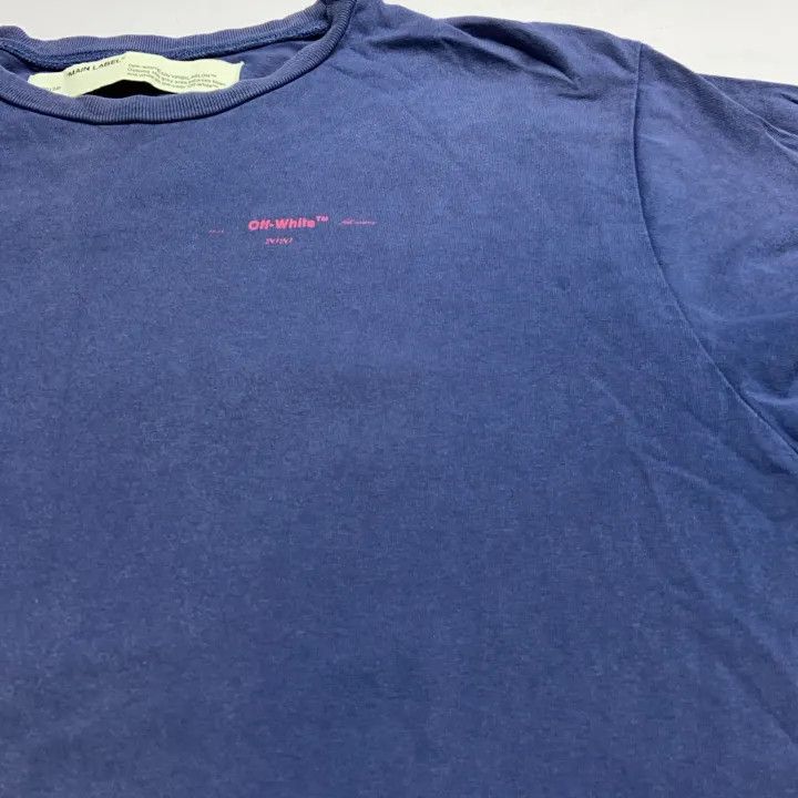 Off-White Off-White Blue Loose-Fit Short Sleeve T-Shirt 0079 Size US XS / EU 42 / 0 - 10 Thumbnail