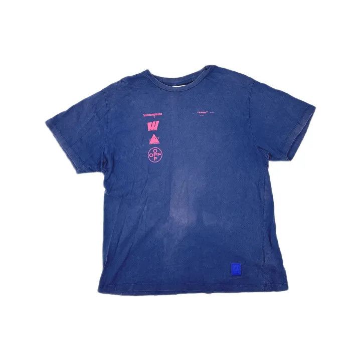 Off-White Off-White Blue Loose-Fit Short Sleeve T-Shirt 0079 Size US XS / EU 42 / 0 - 2 Thumbnail