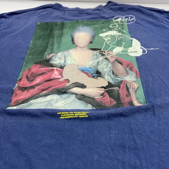 Off-White Off-White Blue Loose-Fit Short Sleeve T-Shirt 0079 Size US XS / EU 42 / 0 - 21 Thumbnail