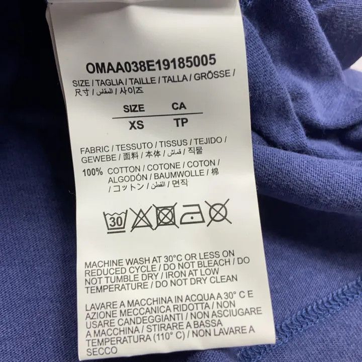 Off-White Off-White Blue Loose-Fit Short Sleeve T-Shirt 0079 Size US XS / EU 42 / 0 - 4 Thumbnail