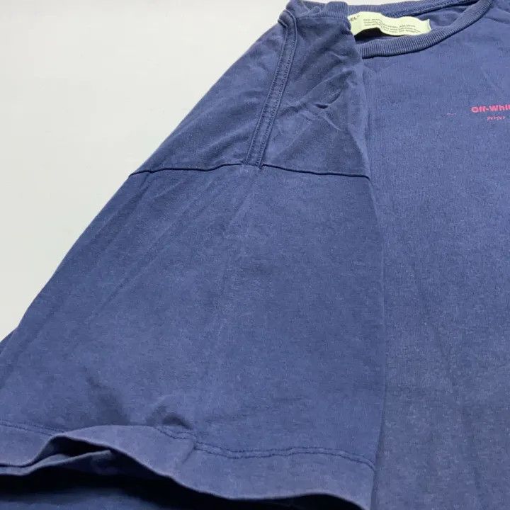 Off-White Off-White Blue Loose-Fit Short Sleeve T-Shirt 0079 Size US XS / EU 42 / 0 - 12 Thumbnail