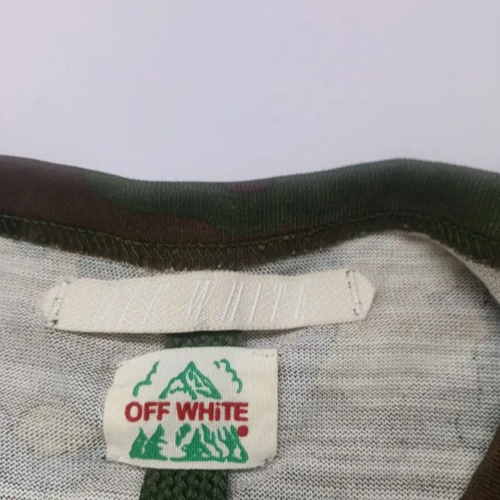 Off-White OFF-WHITE Camouflage Green Short Sleeve T-Shirt 0079 Size US S / EU 44-46 / 1 - 4 Thumbnail
