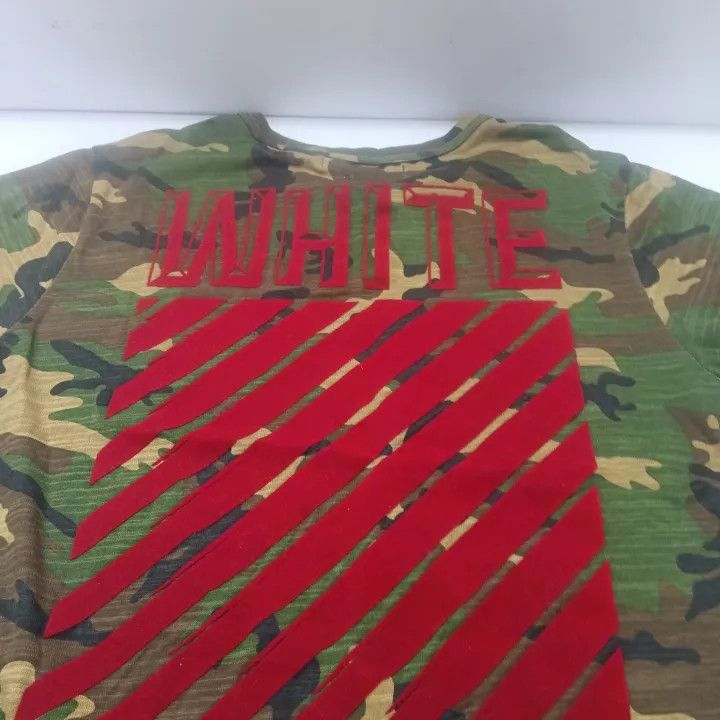 Off-White OFF-WHITE Camouflage Green Short Sleeve T-Shirt 0079 Size US S / EU 44-46 / 1 - 6 Thumbnail