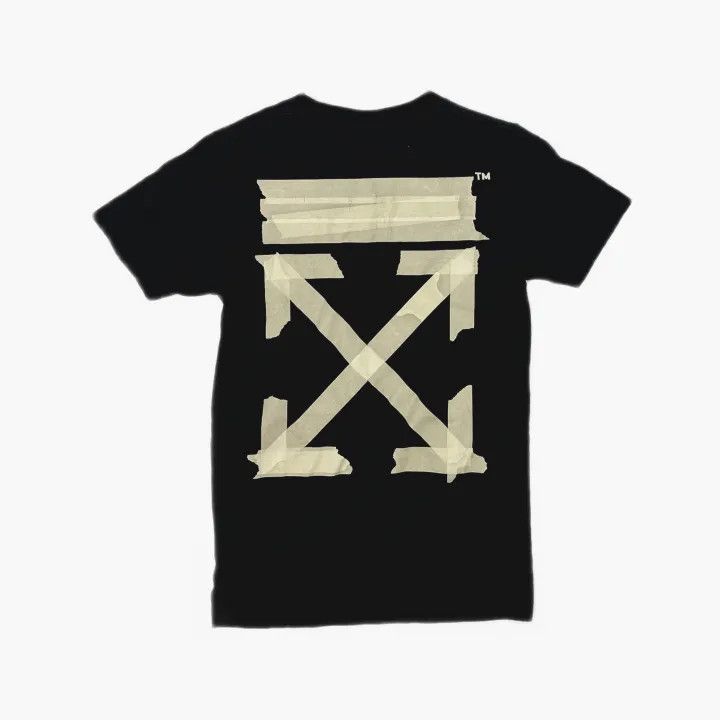 Off-White Off-White Tape Arrow Black Short Sleeve T-Shirt 0079 Size US XXS / EU 40 - 3 Thumbnail