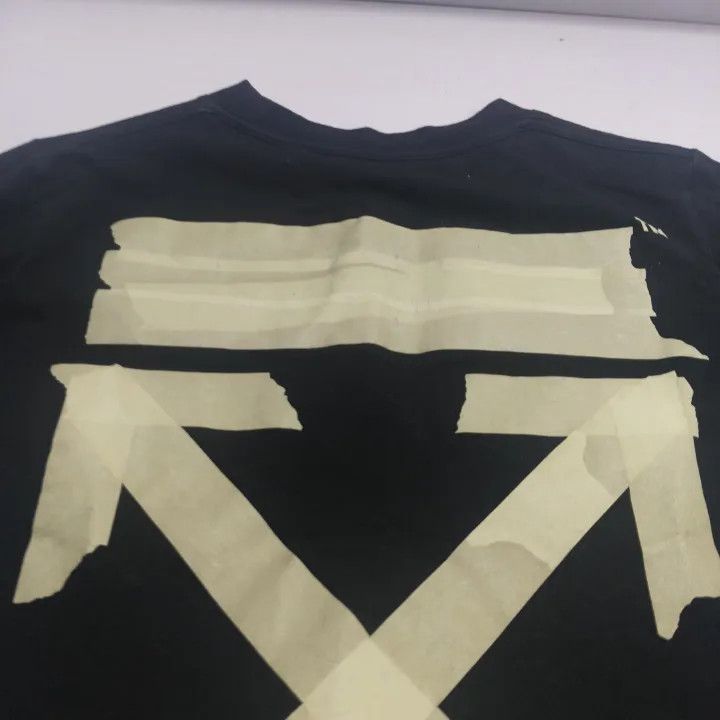 Off-White Off-White Tape Arrow Black Short Sleeve T-Shirt 0079 Size US XXS / EU 40 - 6 Thumbnail